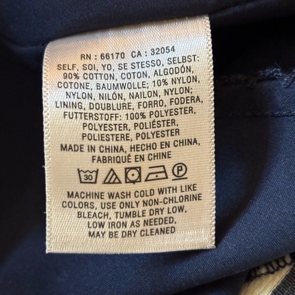 Anthropologie Maeve Mitered Navy & White Stripe Double V Sleeveless Dress - Picture 7 of 7